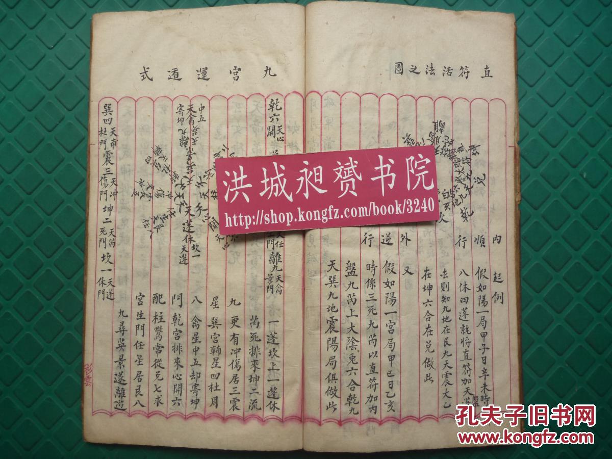 八卦八门斗杓运遁直符图威形罡步实录修真全真申奏玄科线装全1册少见