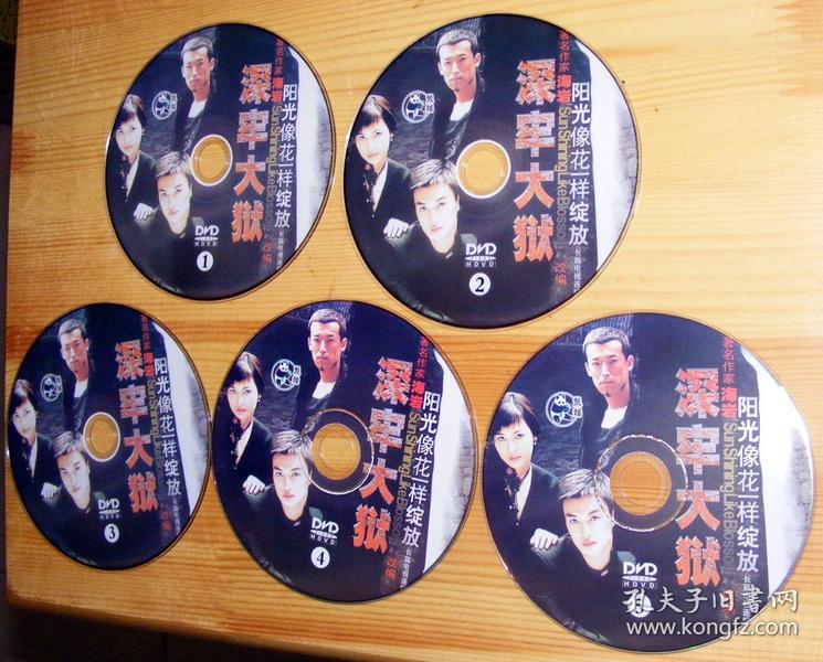 dvd影碟电视剧深牢大狱5碟裸碟特价真品保障有划痕