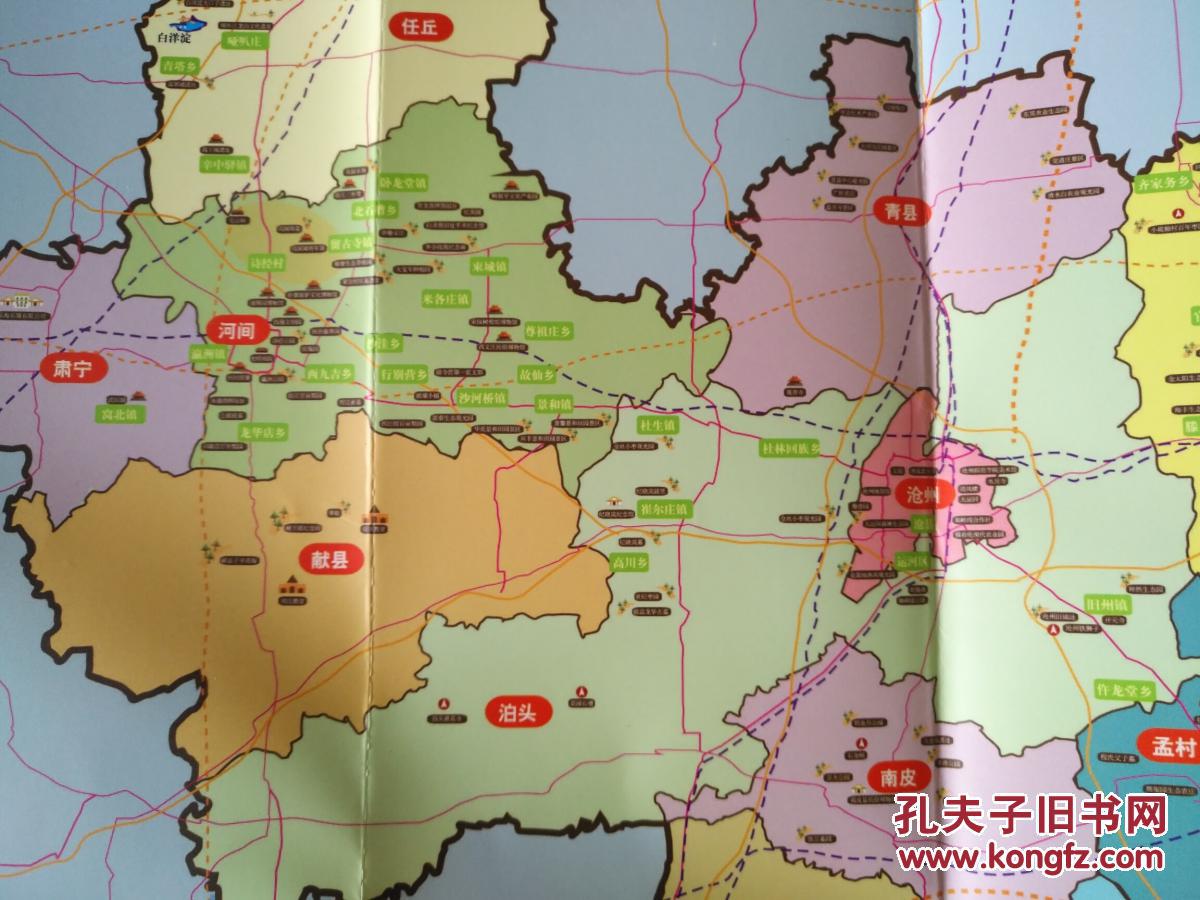 沧州市旅游图 沧州市地图 沧州地图 沧州旅游图