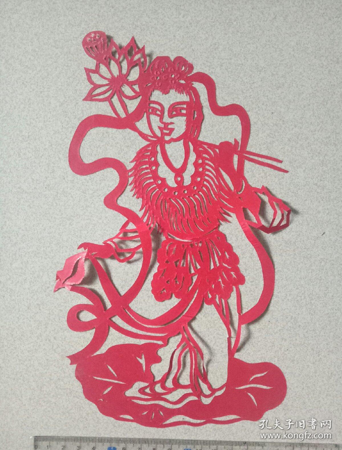 洛阳剪纸《何仙姑》