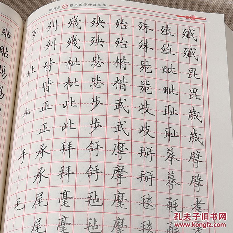 名家钢笔书法教程行书楷书 田英章硬笔书法入门教程 田章英楷书字帖