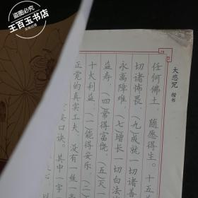 硬笔描红系列:大悲咒楷书精品字帖