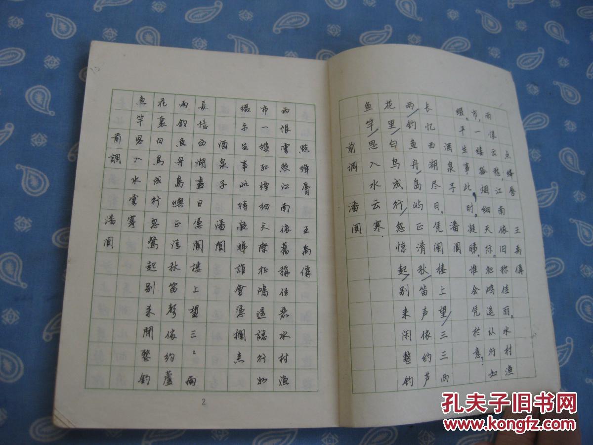 宋词钢笔行楷字帖