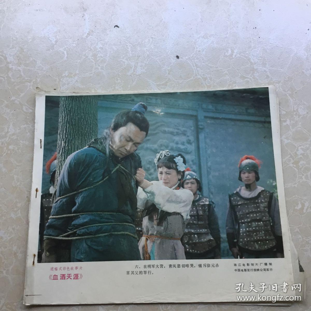彩色故事片《血洒天涯》电影海报剧情剧照(8张)