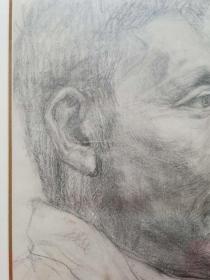 保真:中国著名当代艺术家秦琦素描作品