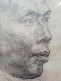 保真:中国著名当代艺术家秦琦素描作品