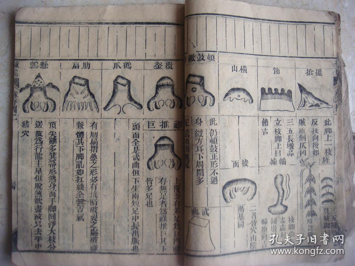 地理风水古籍-清朝木刻本《地理点穴撼龙经》特大开本