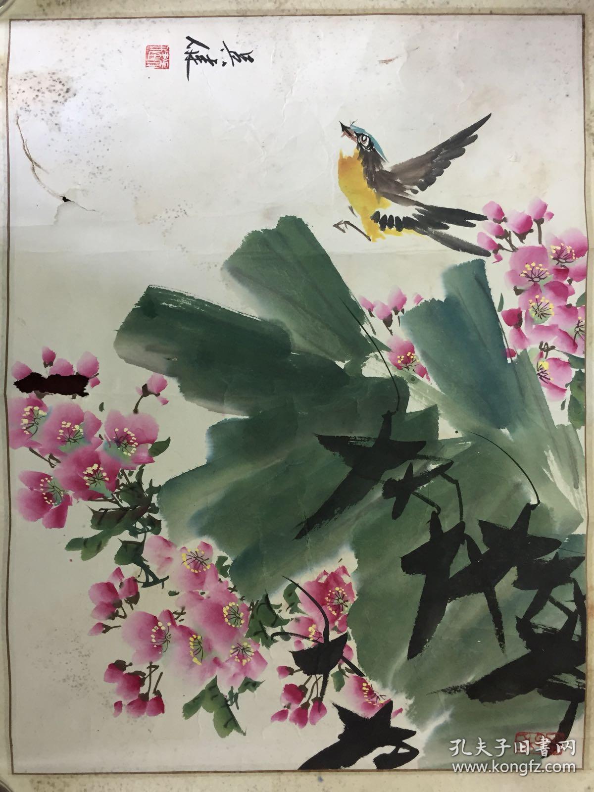 上海画家吴健花鸟作品