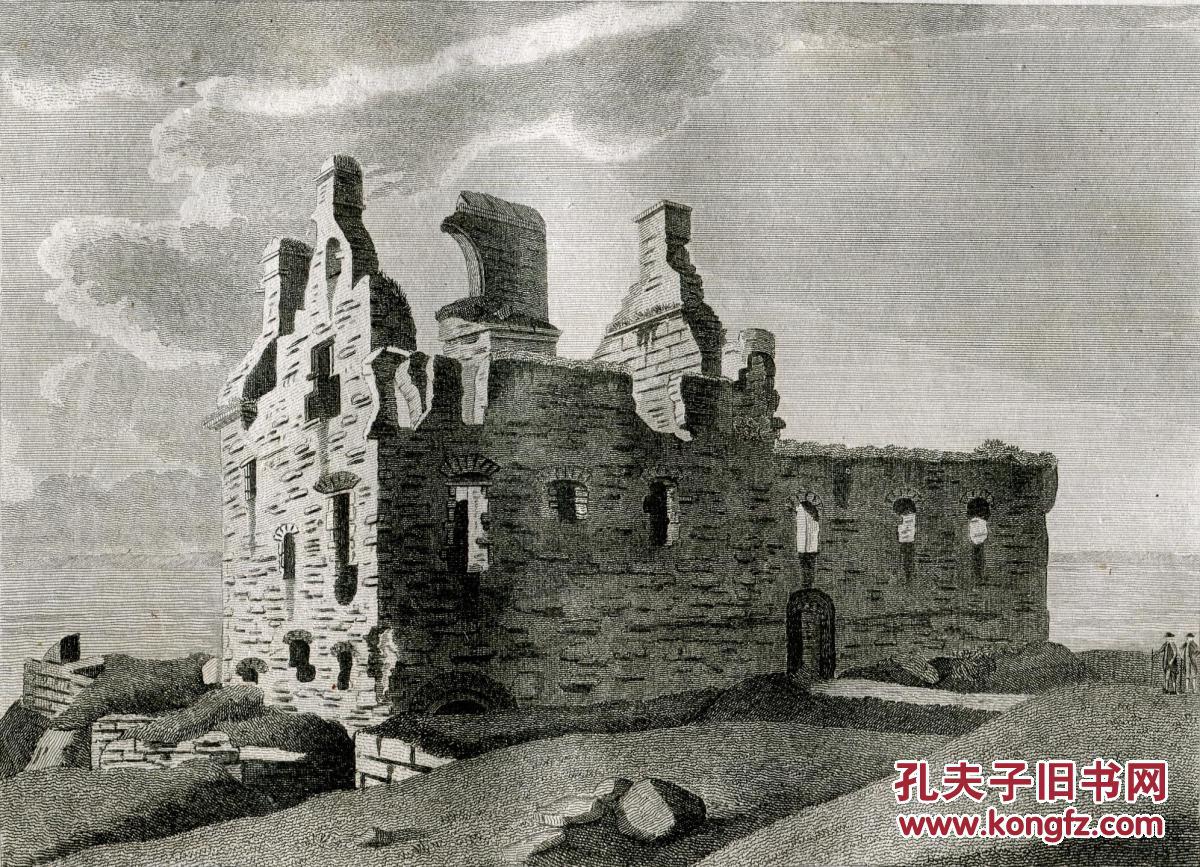 1790年铜版画《邓斯奇城堡》 26.5×19厘米