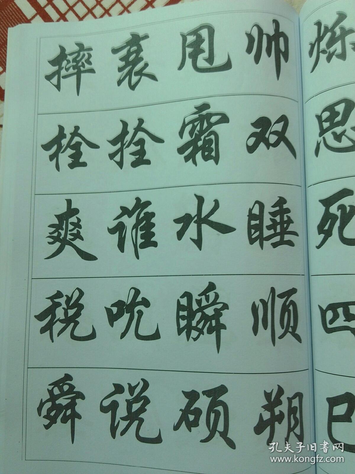 本处的书法字帖类图书,为一位有严重洁癖的八旬退休教师私人藏书,无