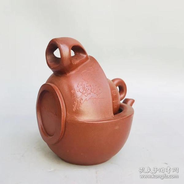 宜兴紫砂 潘持平制 壶中壶紫砂壶 有款识品如图一眼货