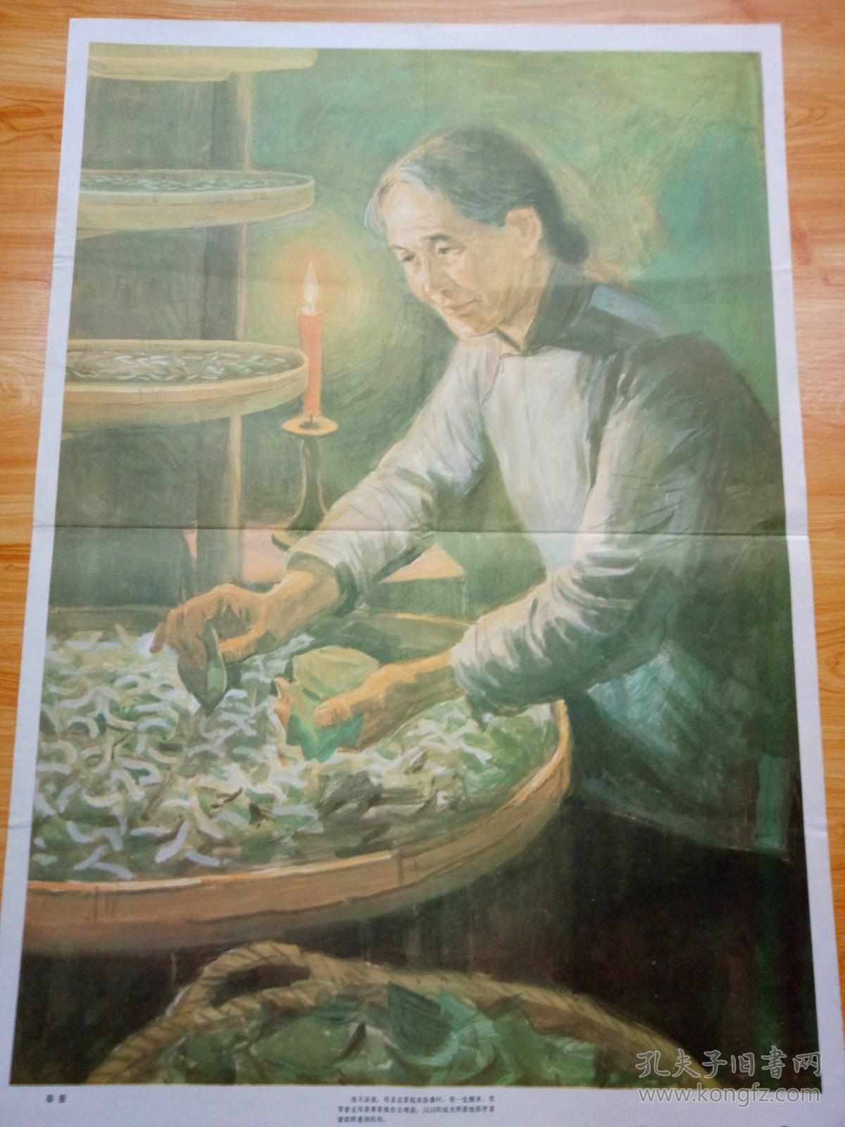 1.八十年代教学挂图【春蚕,品相好!