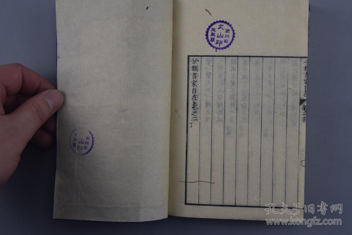 孔网唯一宽天头《分类书家自在》线装存五卷五