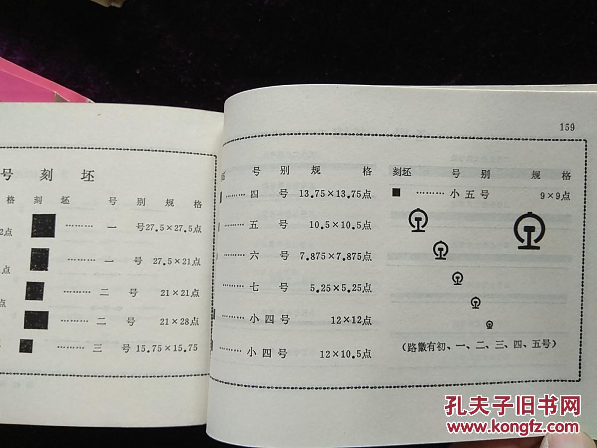 印刷铅字品样本-沈阳市印刷器材厂1981年印刷资料书