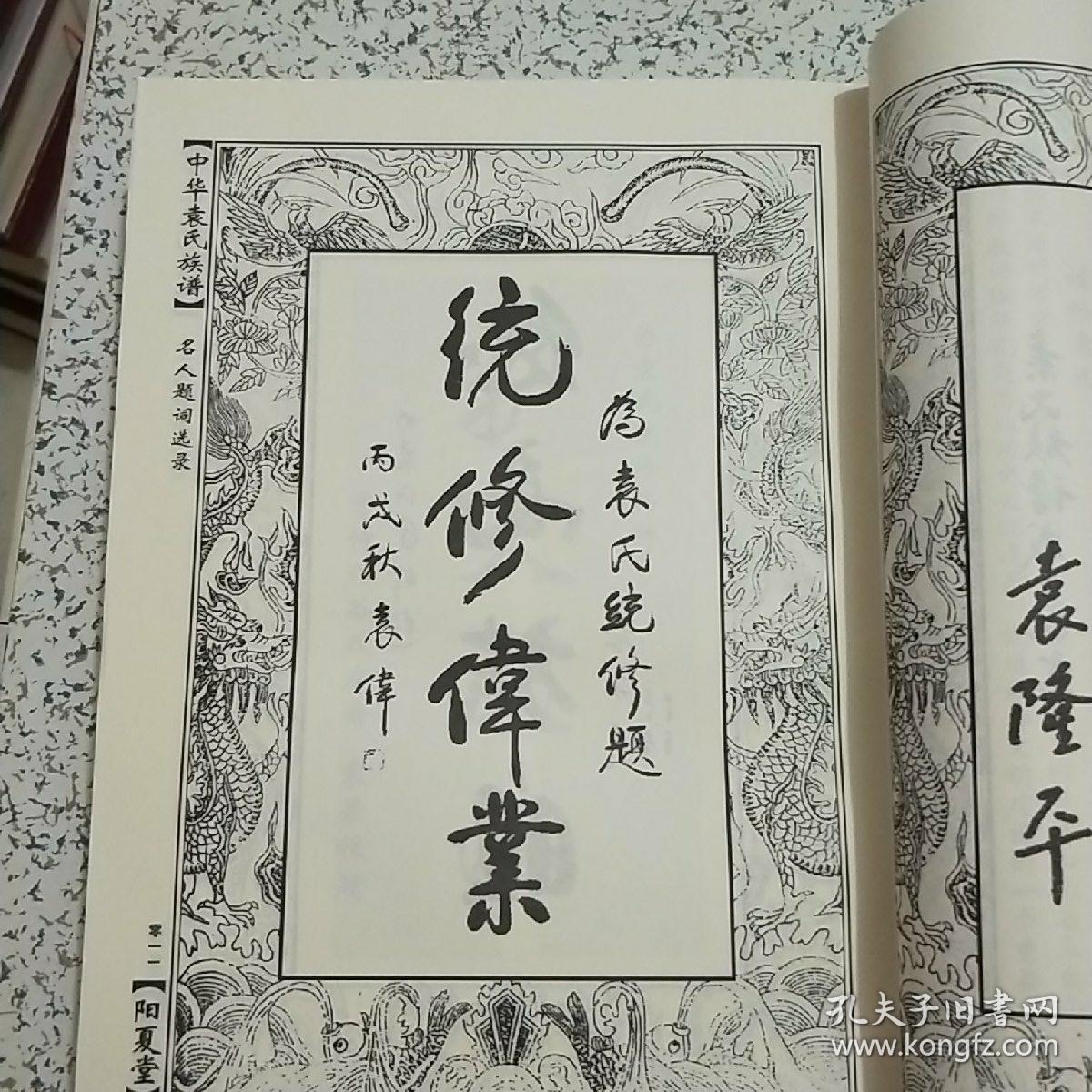 中华袁氏族谱第1--8卷