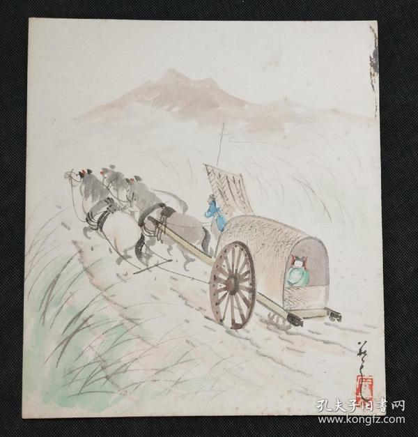 a11744:回流色纸马车图