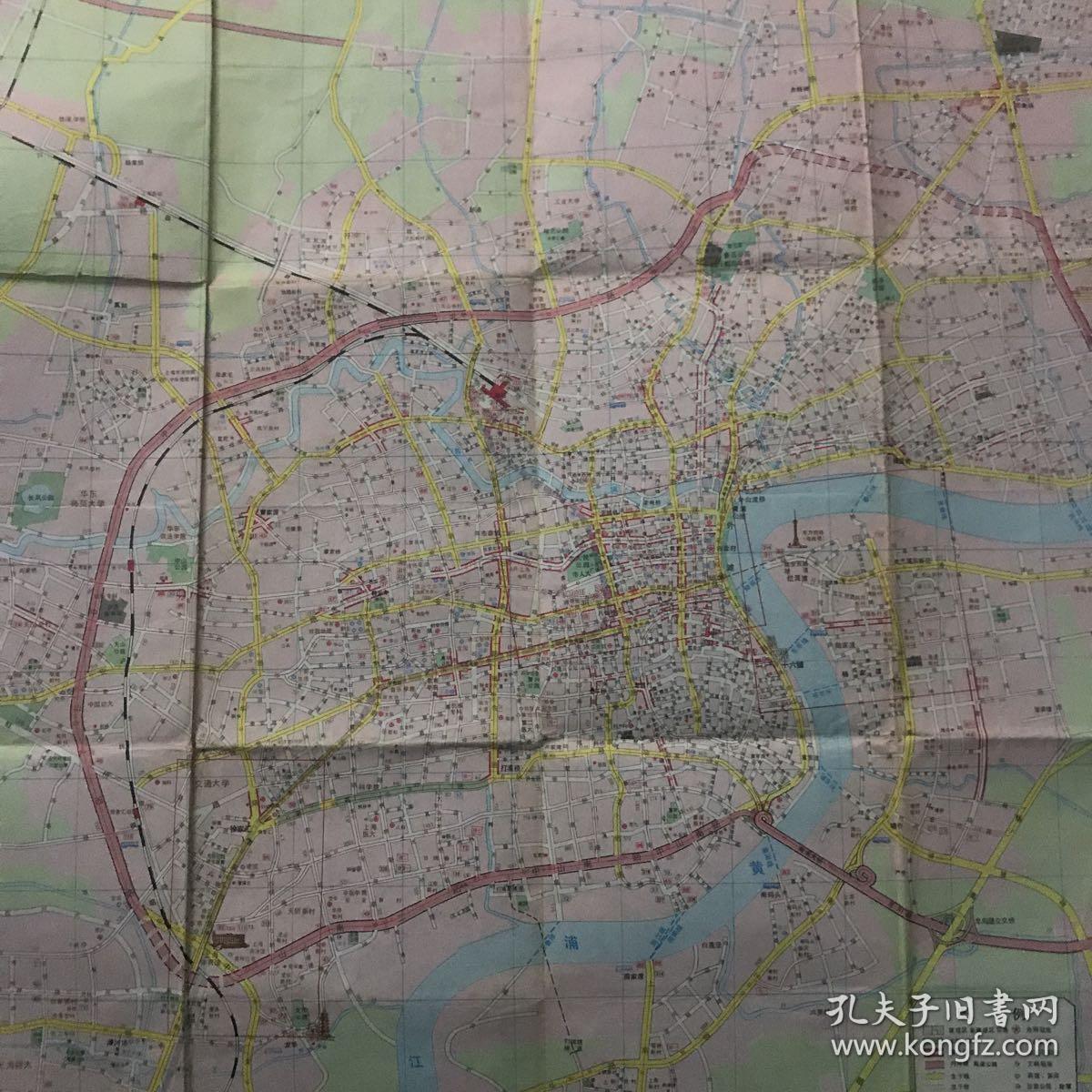 上海市区交通图1994版
