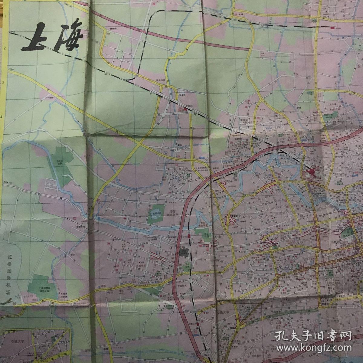 上海市区交通图1994版