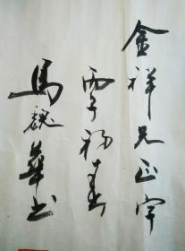 天津书法家马魏华老师96年书法作品纸本软片两张保真