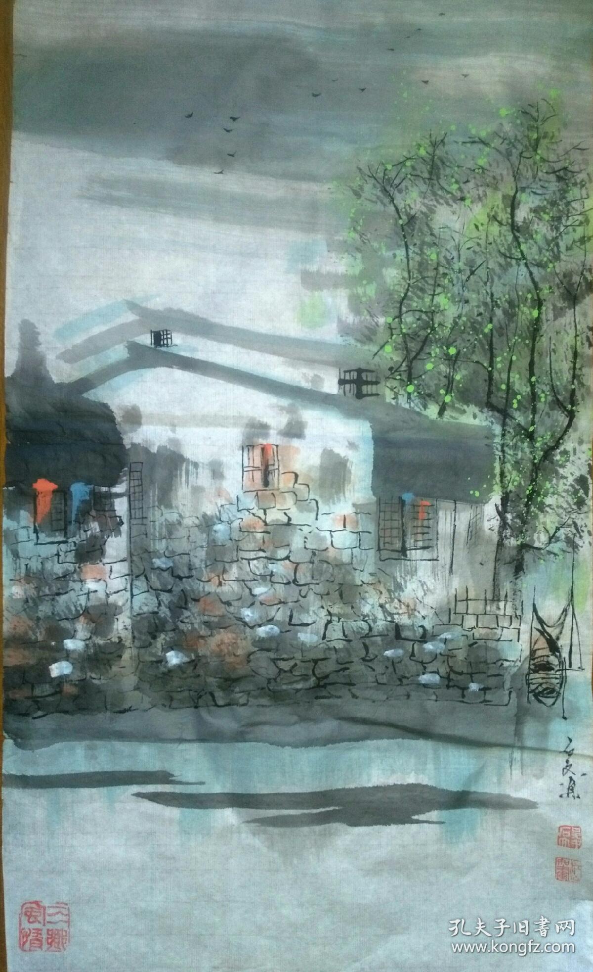 著名江南水乡画家吴中石文