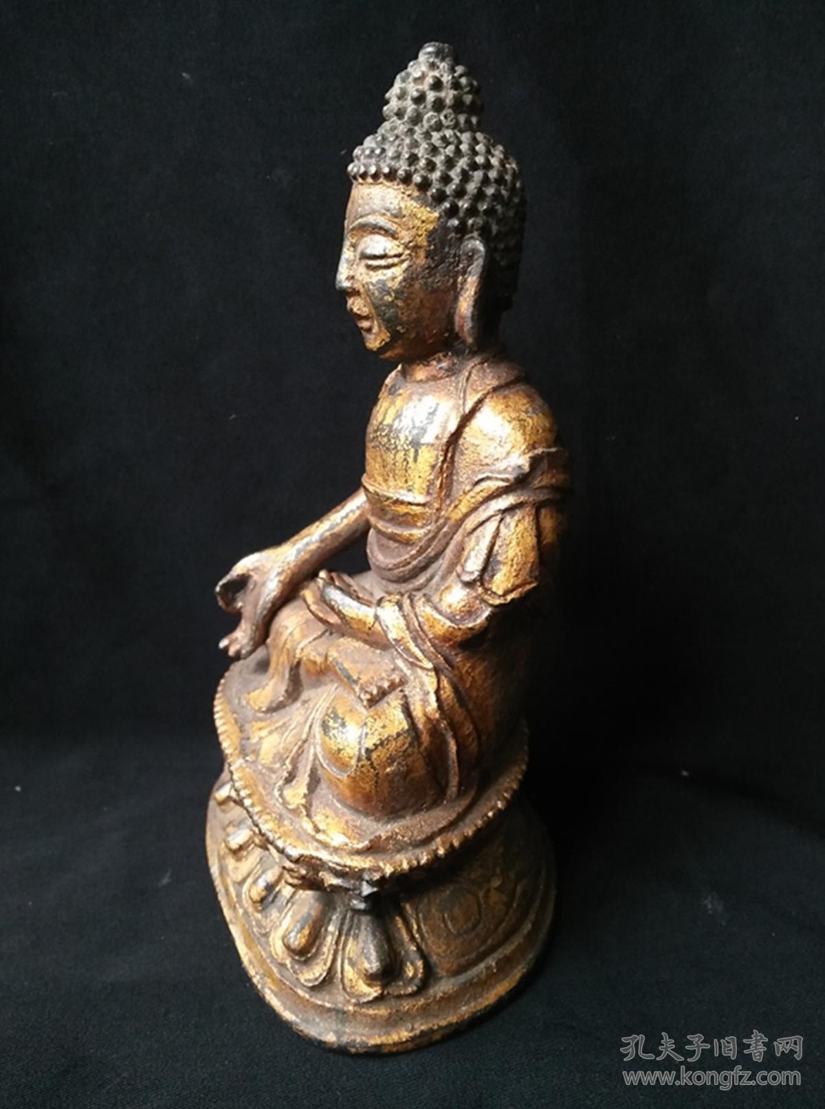 明代鎏金佛像一尊