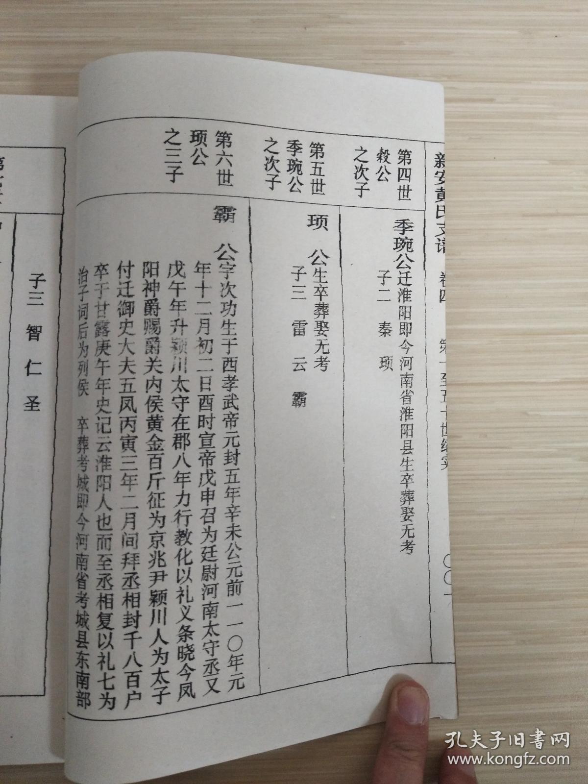 新安黄氏支谱