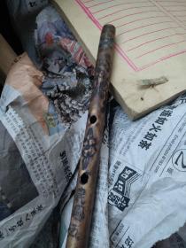 五年长铜笛,斑斑点点如湘妃竹,古人言,走天涯,一