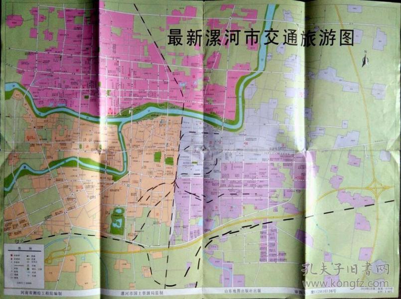 2010年最新版漯河市地图漯河市交通旅游地图