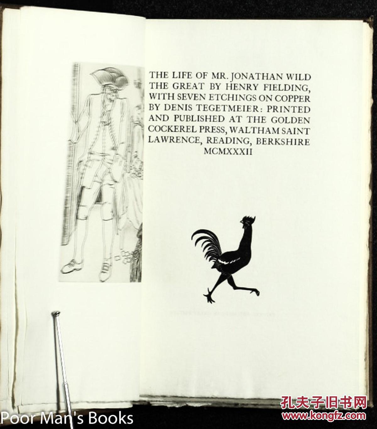 jonathan wild the great  henry fielding  published by golden