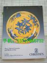伦敦佳士得1991年6月10日 重要中国瓷器及工艺品 专拍 图录  CHEISTIES