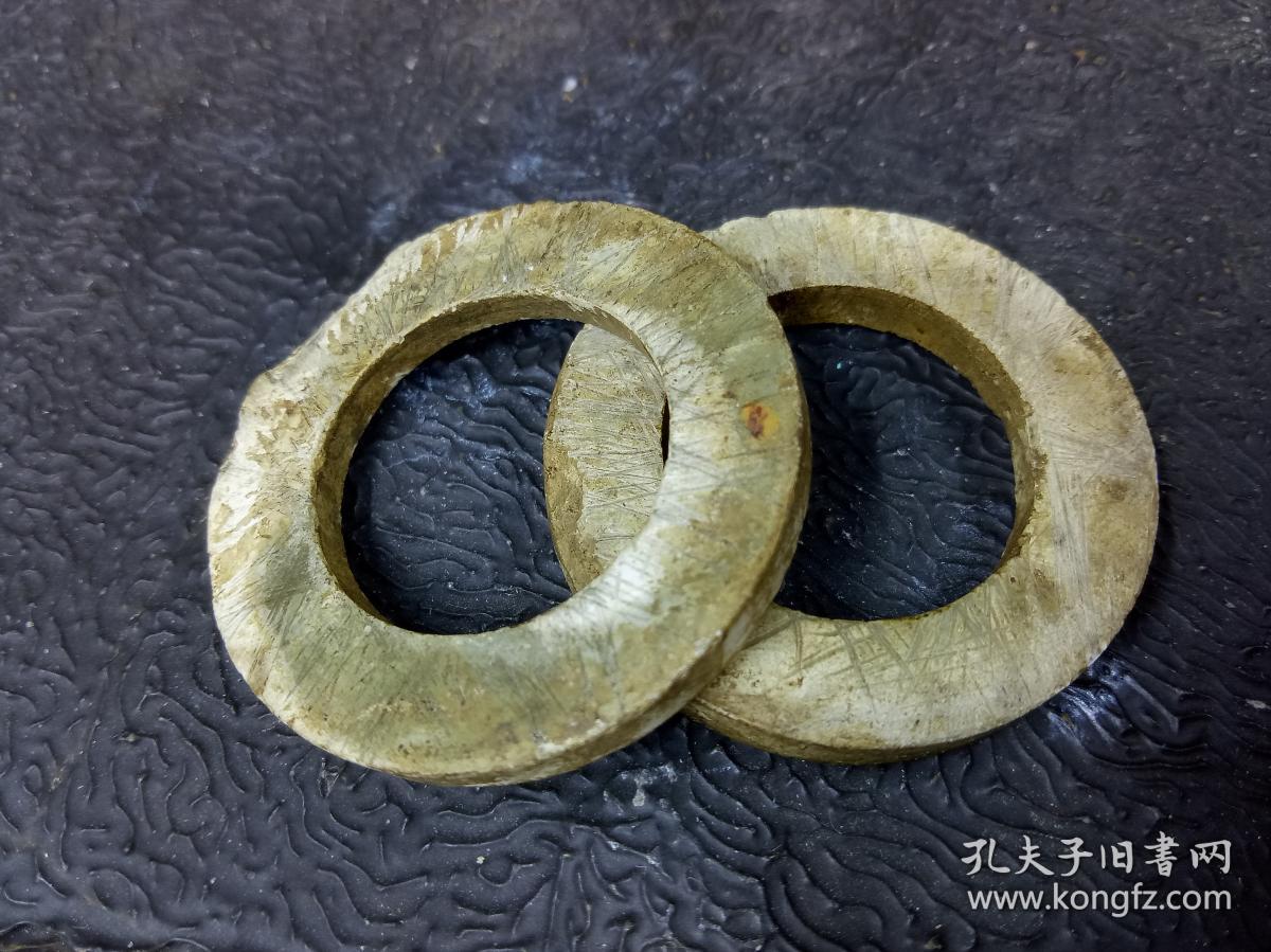 至尊汉代完品玉器难得一对㊣地方老玉环极少见的汉代珍本玉器开门老