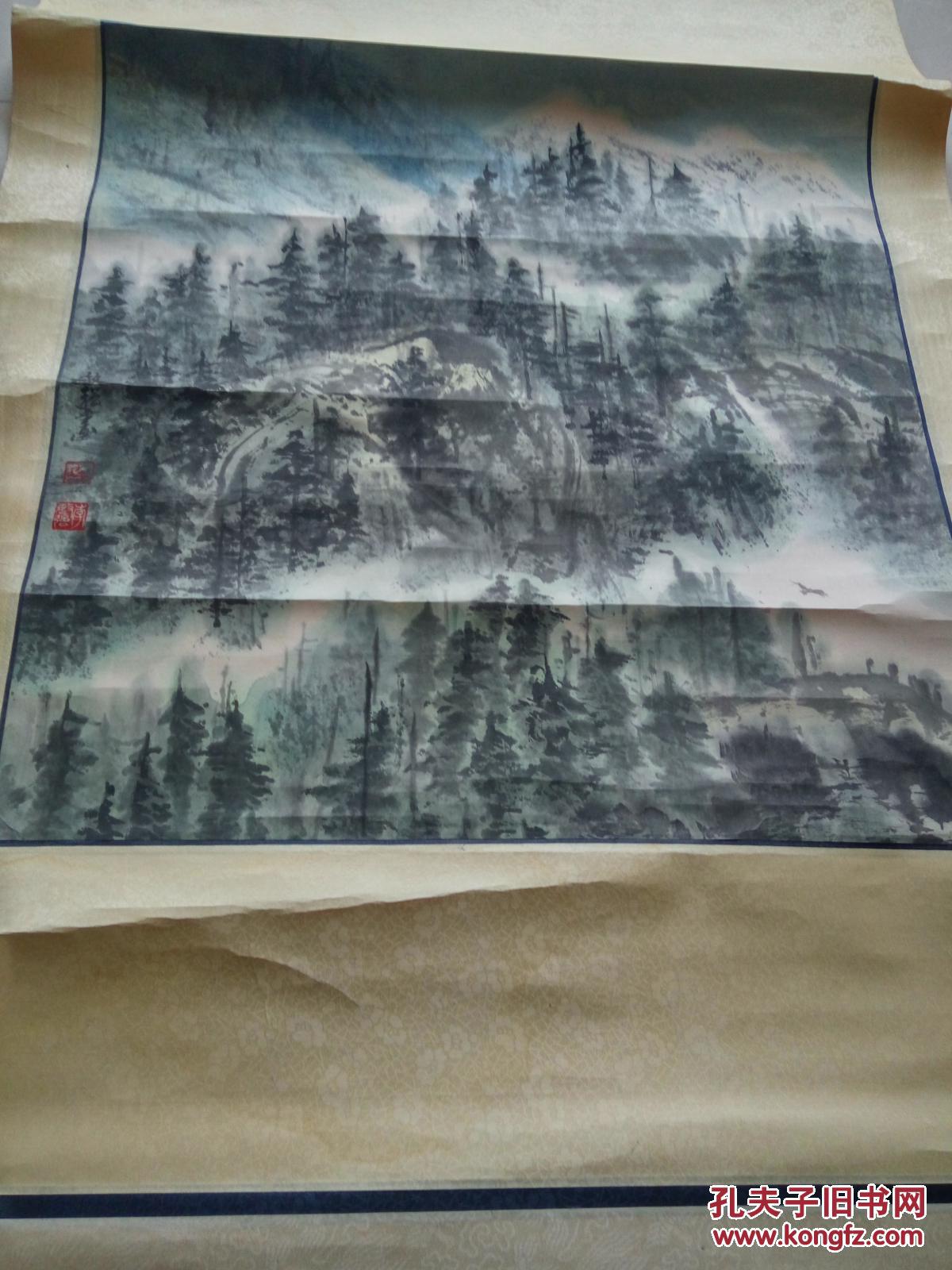 著名四川画家李敏强山水画