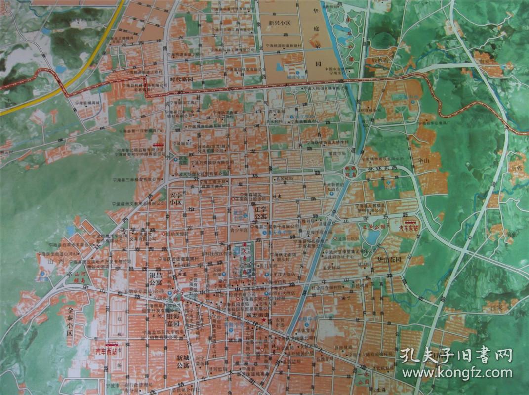 2004宁海城区图 二全张覆膜地图