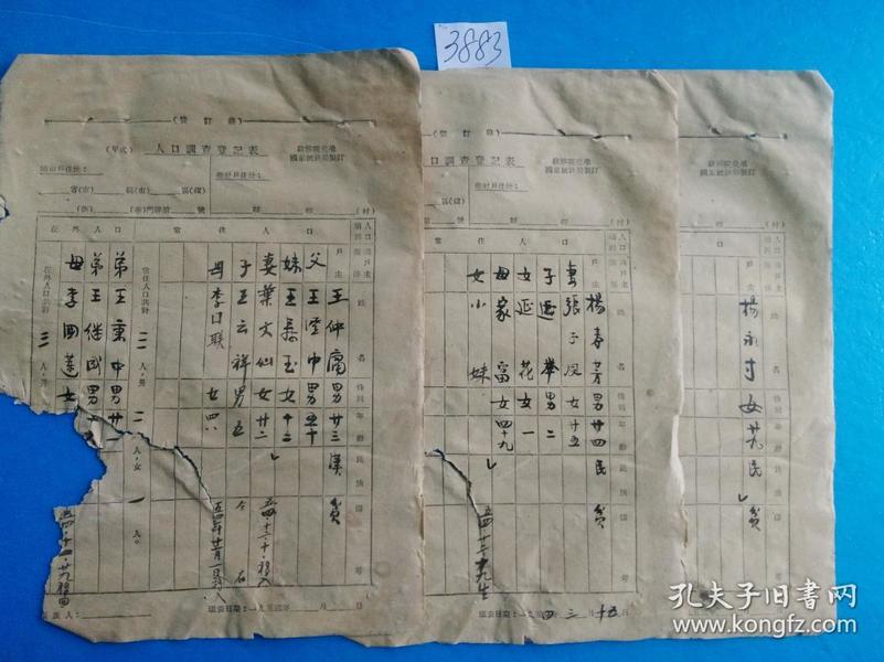 人口普查表查生日_人口普查表图片