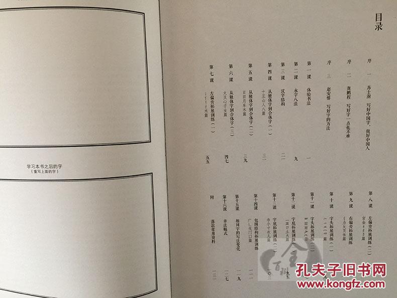 了如指掌书法高效入门颜体一颜体二颜真卿楷书教学间架结构笔画框架