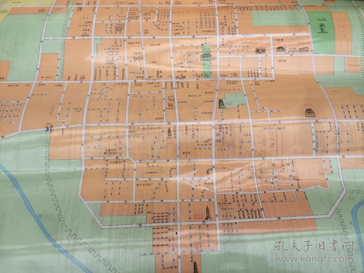 正定县城区地名图