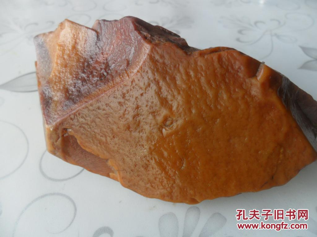 天然玉石-原石彩蜡石-树化玉石通透=