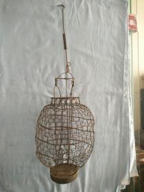 清代 铁制老灯笼架，尺寸34-16cm
