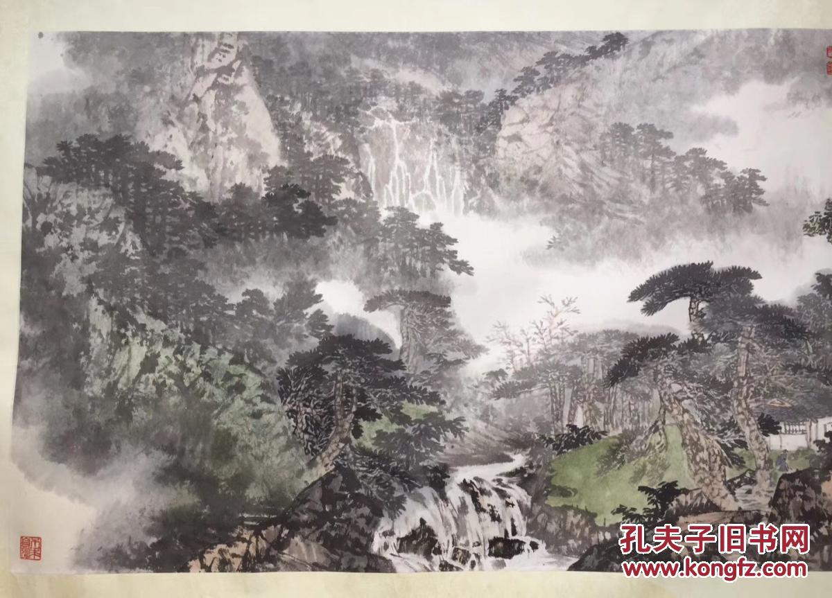 浙江画院一级画师 徐英槐 山水 130/66cm 保真