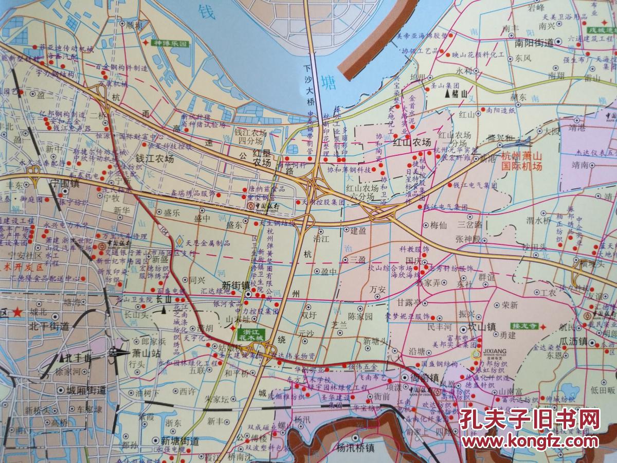 杭州萧山区地图 2009年 萧山地图 萧山区地图 杭州地图