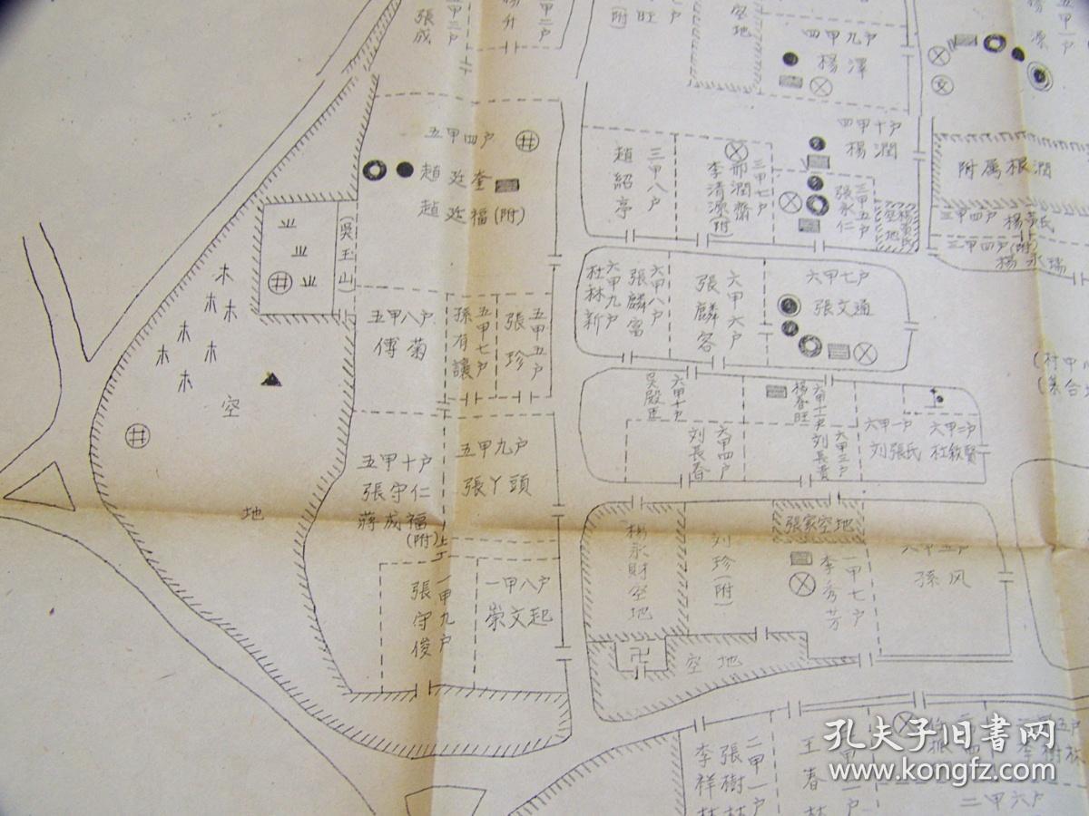 井村ニ関スル资料集/满铁现地调查资料a第三号/1941年出版/沙井村地图