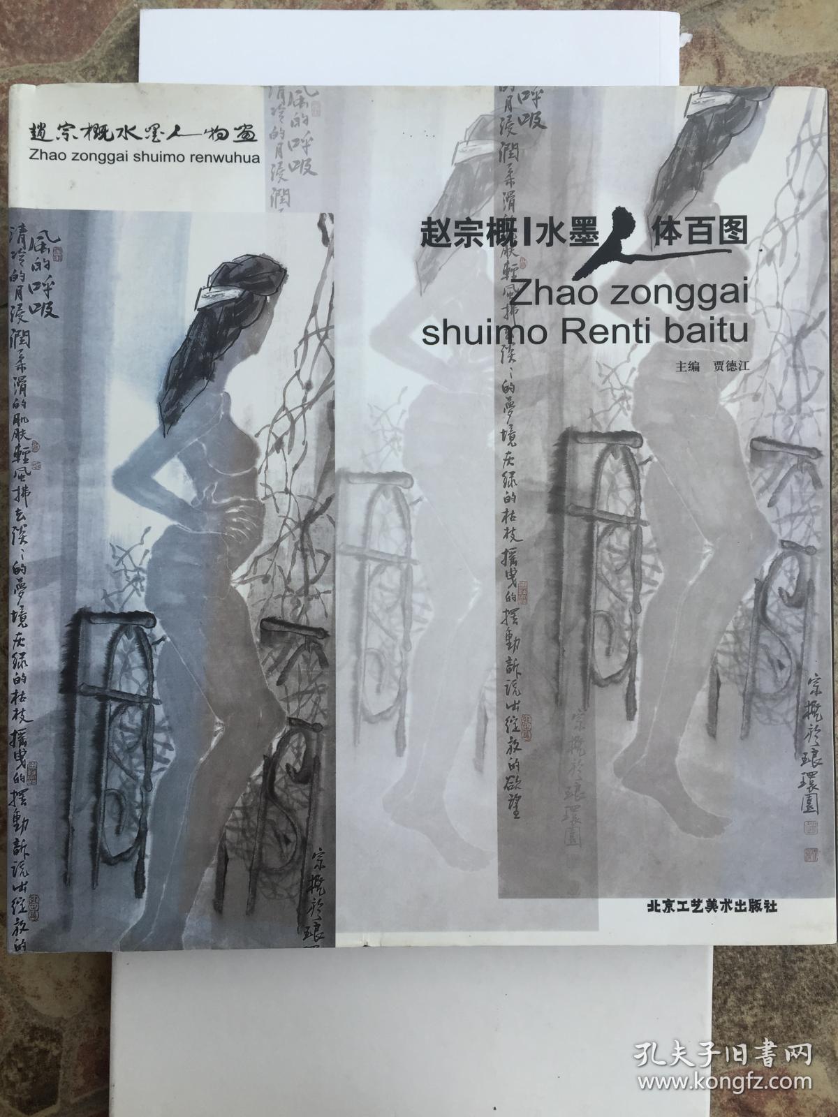 赵宗概水墨人体百图 12开精装本画册 好厉害的绘画作品