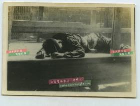 民国1932年上海事变淞沪事变中被日军杀死的中国老百姓老照片，泛银