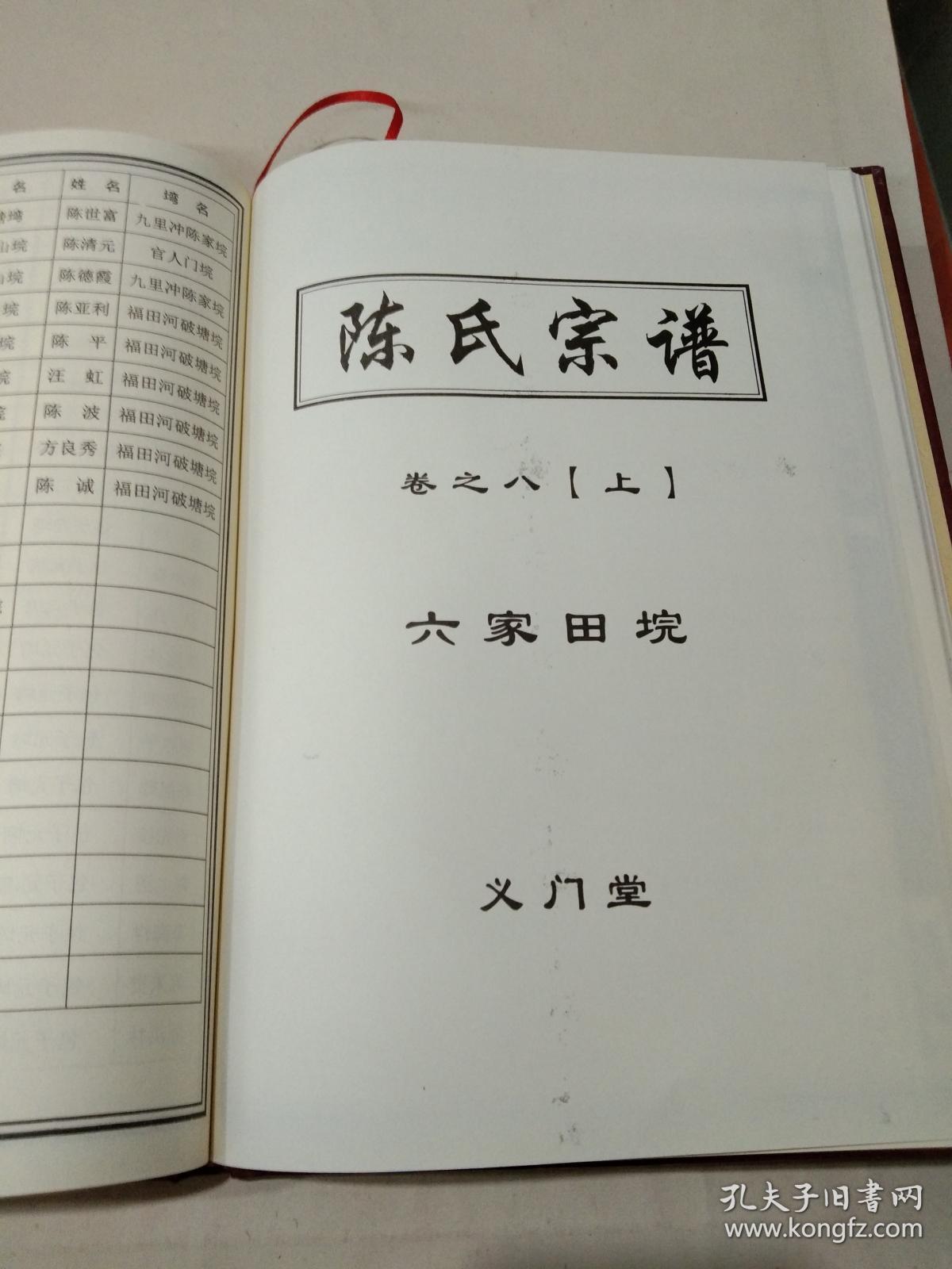 中华义门陈果石庄大成宗谱(卷之八上)