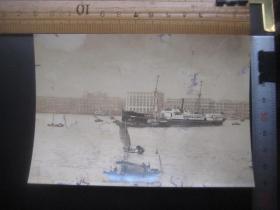 民国老照片：香港商船等码头风光