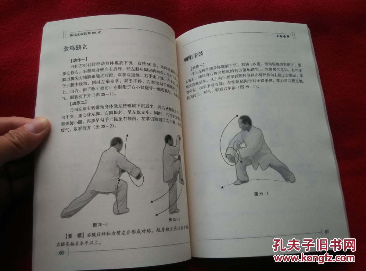 陈氏太极长拳108式(附光盘)实物拍照 按图发货【正版原书】