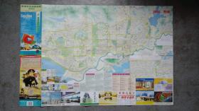 旧地图-深圳市交通旅游图（2004年3月2版5月2印）2开8品