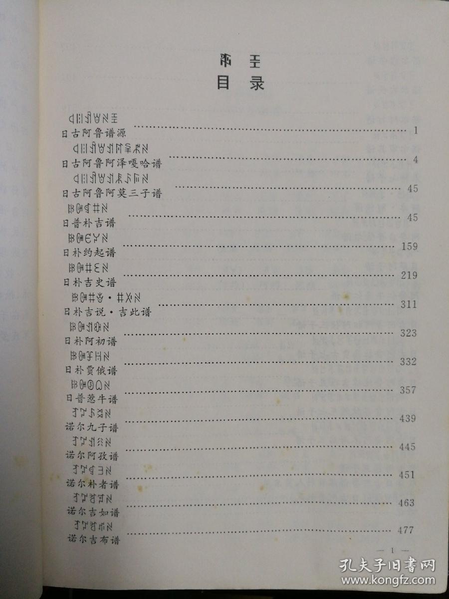 日古阿鲁谱牒彝族历史文化的珍贵资料硬精装16开966页