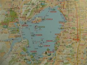 2018杭州市商务交通旅游图 杭州十区图 城区图