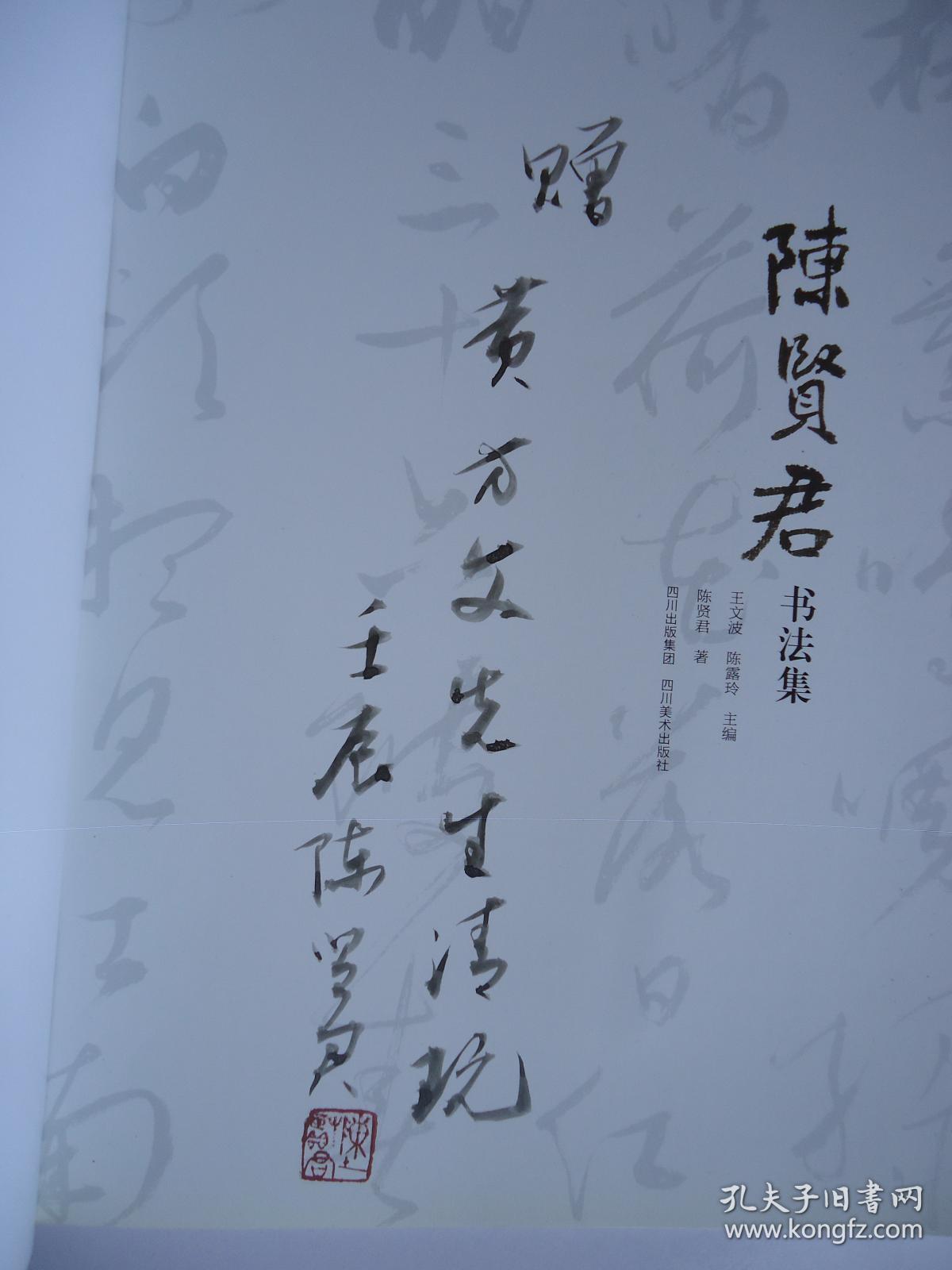 陈贤君书法集(作者签名书)
